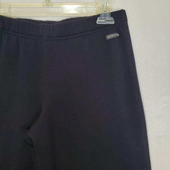 Athleta Women's Black Wide Leg Pull On Sweatpants Size Small - Picture 3 of 16
